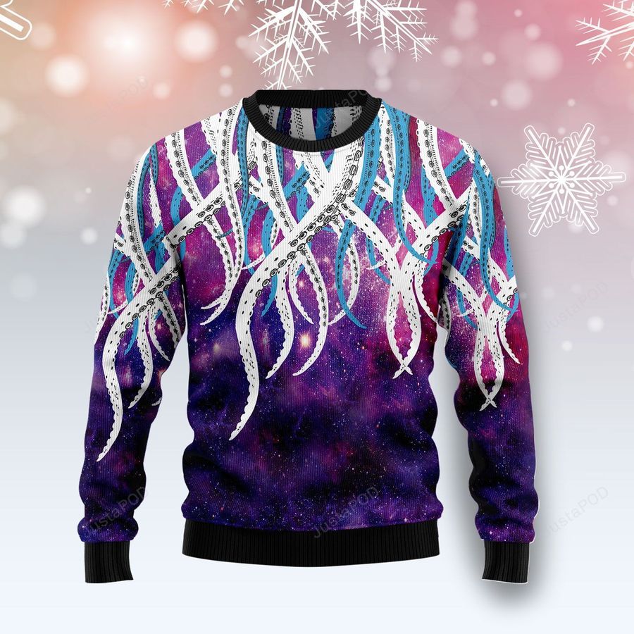 Octopus Galaxy Ugly Christmas Sweater Ugly Sweater Christmas Sweaters Hoodie