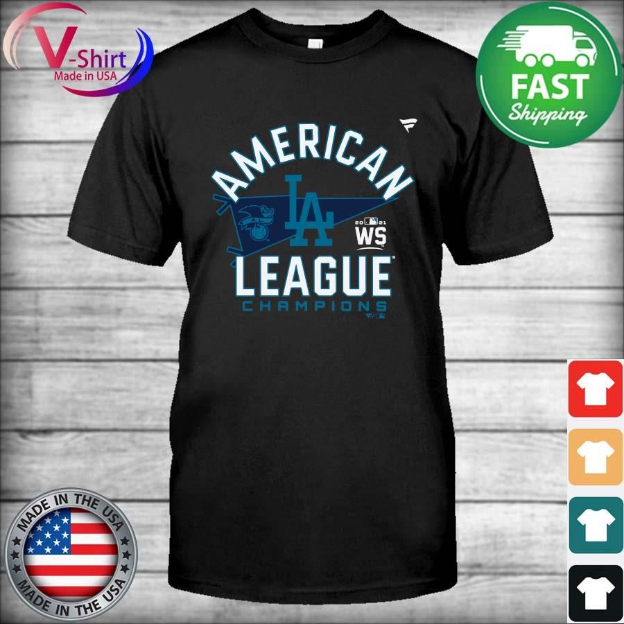 Officail American League Los Angeles Dodgers 2021 WS Champions Locker MLB shirt