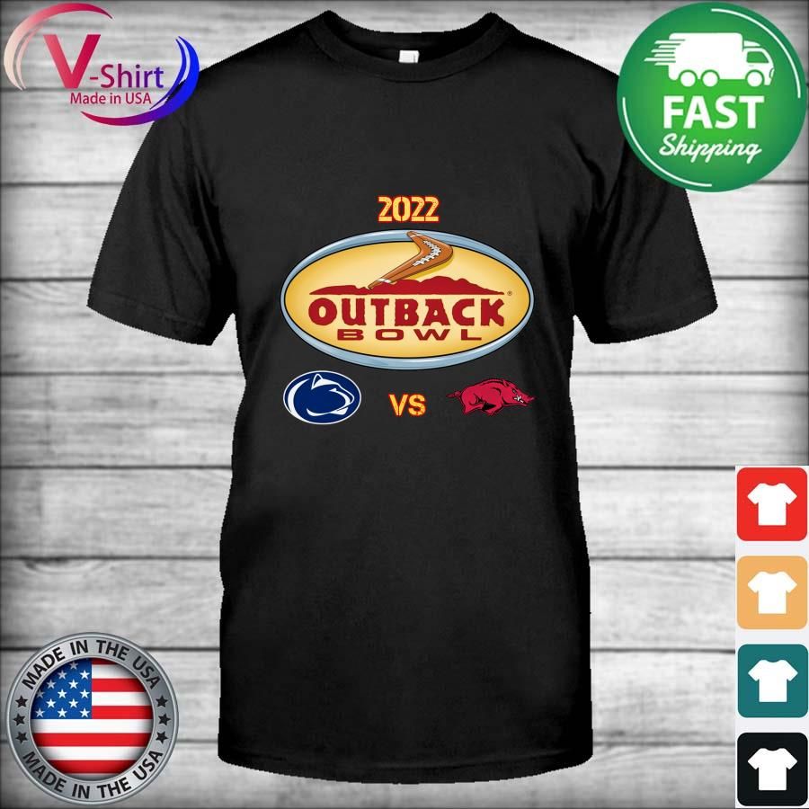 Official 2022 Outback Bowl Penn State Nittany Lions vs Arkansas Razorbacks Shirt