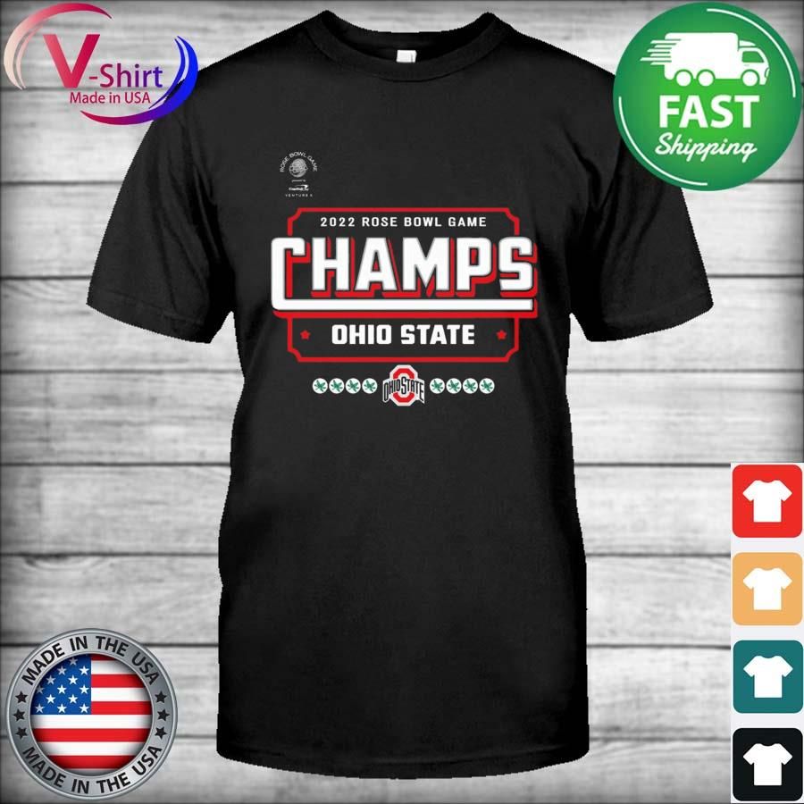 Official 2022 Rose Bowl Game Champions Ohio State Buckeyes T-Shirt