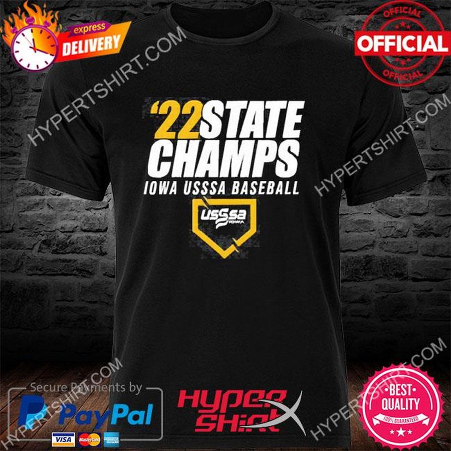 Official 22 Iowa USSSA Baseball State Champions Shirt