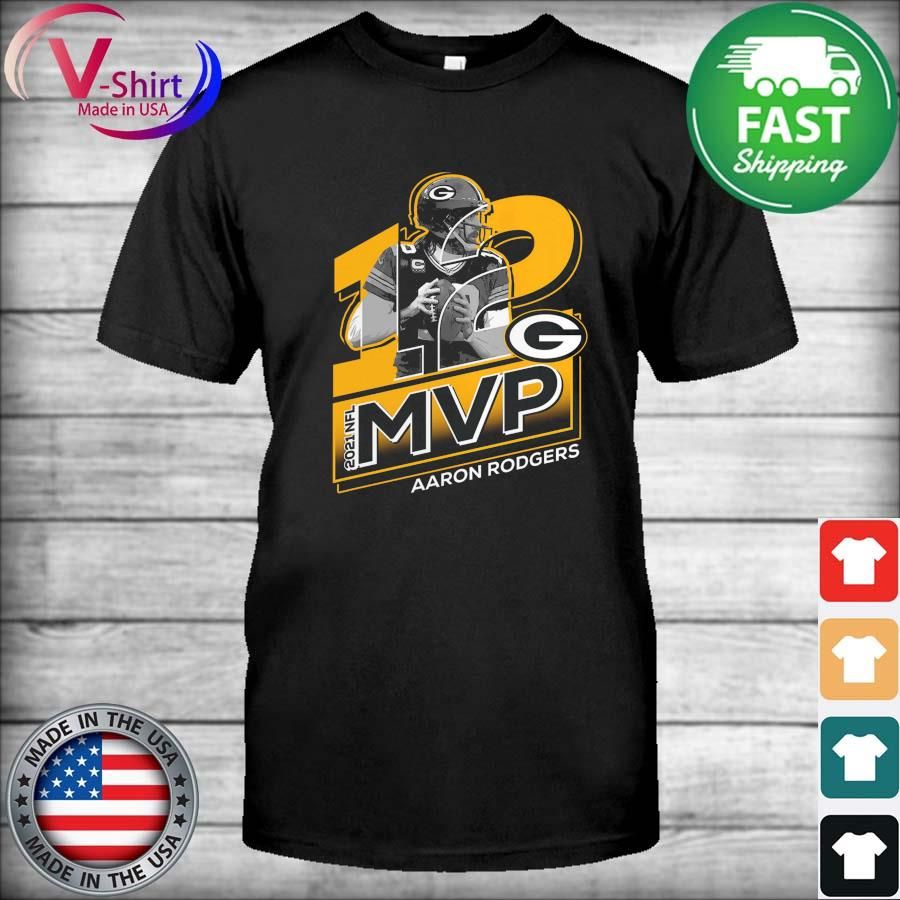 Official Aaron Rodgers Green Bay Packers 2021 NFL MVP T-Shirt