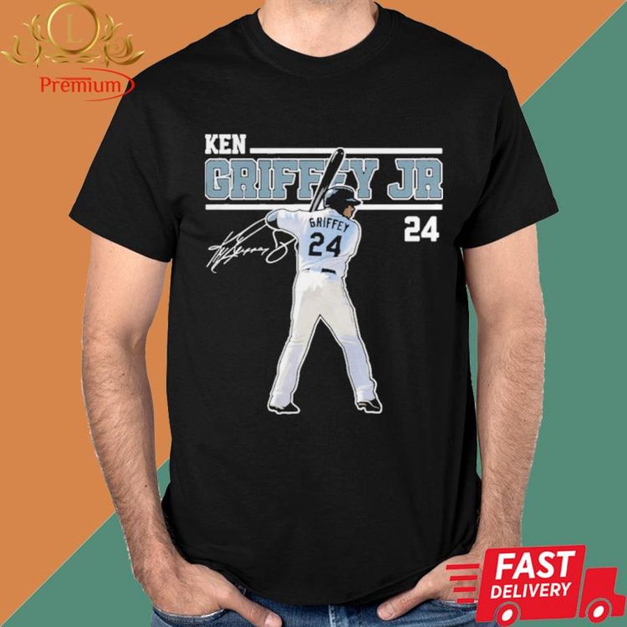 Official Art Ken Griffey Jr The Kid Seattle Baseball Legend Signature shirt