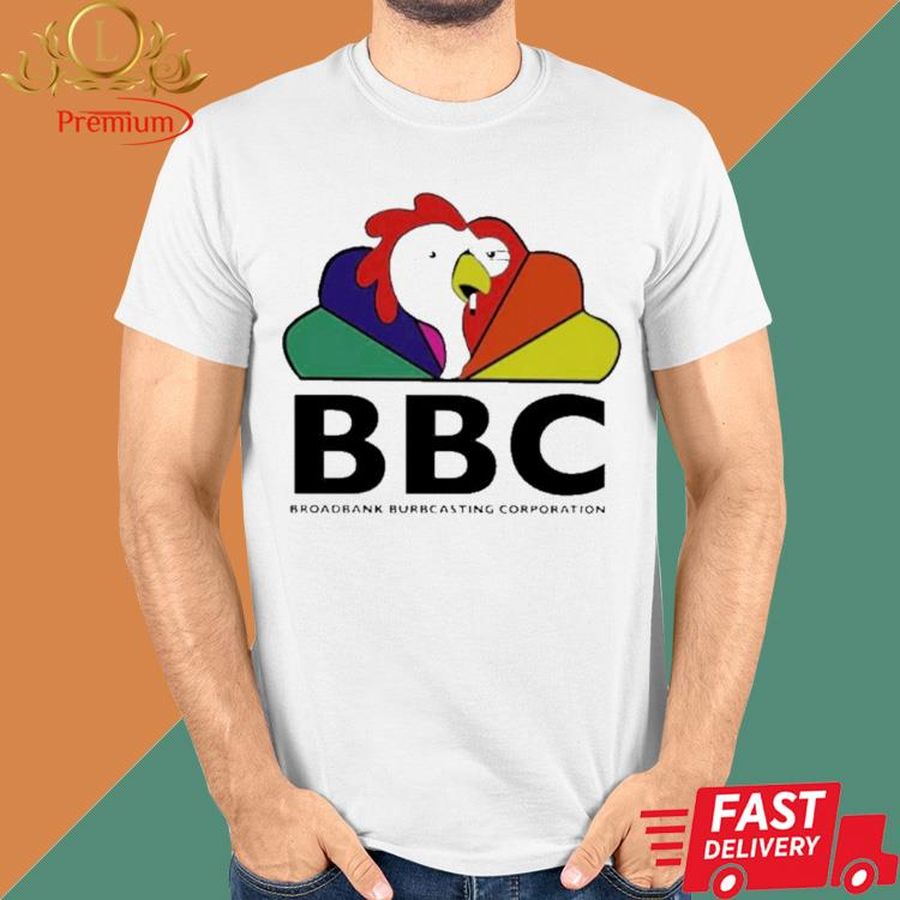 Official BBC Broadbank Burbcasting Corporation shirt