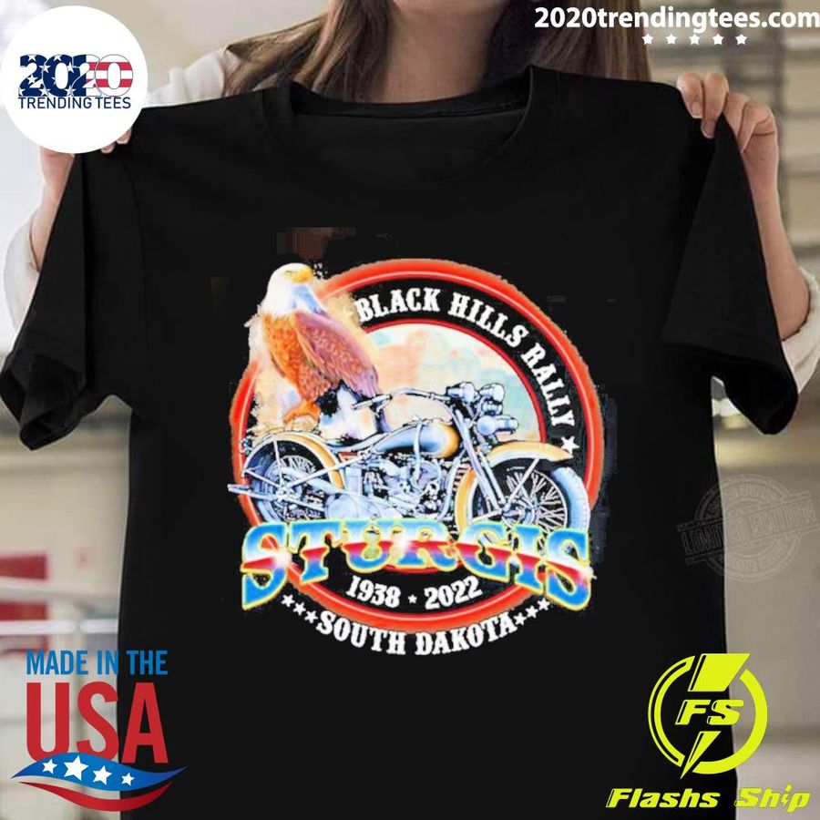 Official black Hills Rally Sturgis 1938-2022 South Dakota T-shirt