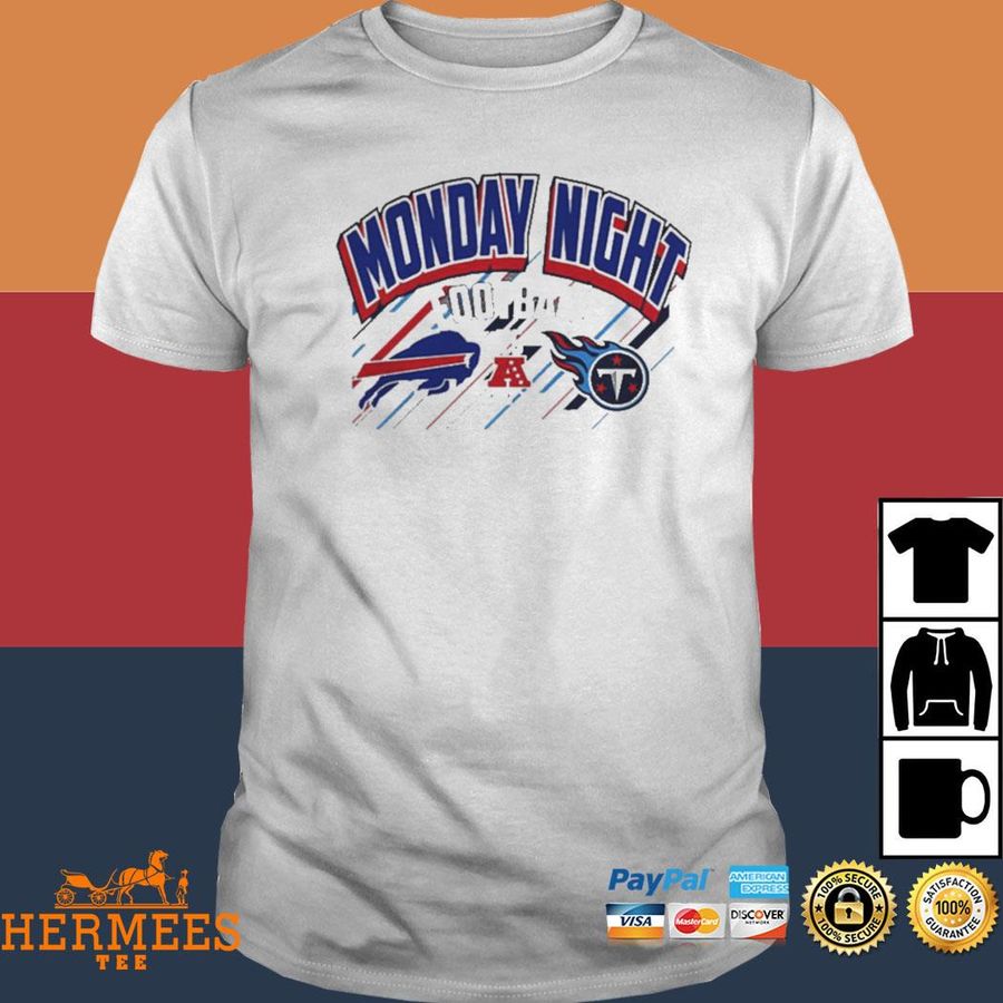 Official Buffalo Bills Vs Tennessee Titans Monday Night Football 9.19.22 Shirt