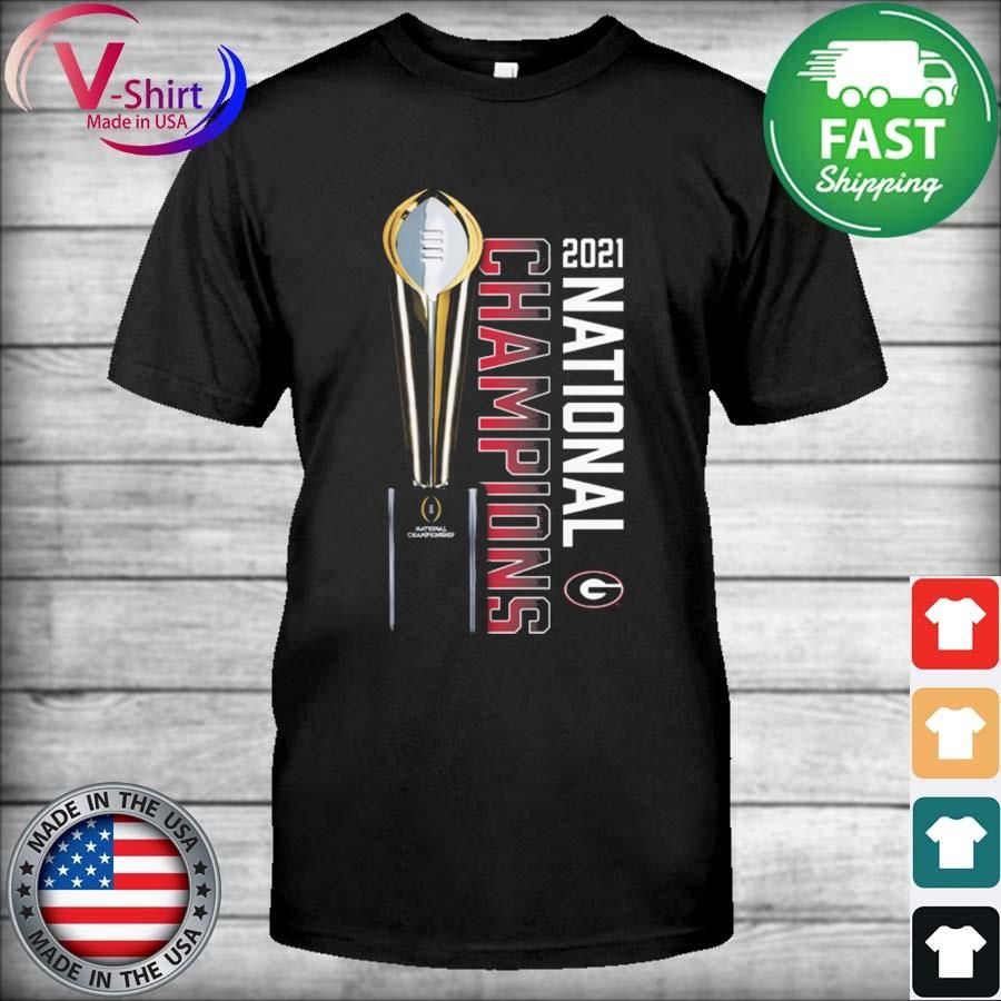 Official Bulldogs 2021 National Champions Trophy Shirt