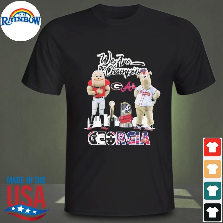 Official Cartoon Georgia Bulldogs we are the Champions 2022 shirt