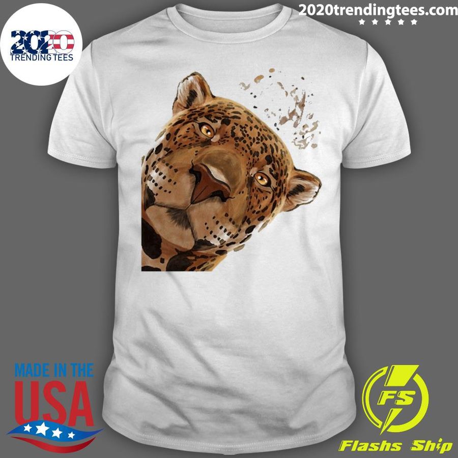 Official cat Curious Jaguar Animal T-shirt