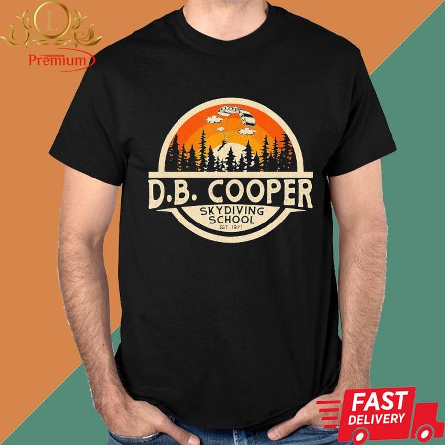 Official DB Cooper Skydiving School Vintage Shirt