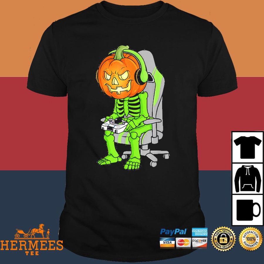 Official Gaming Halloween Jack Skeleton Shirt
