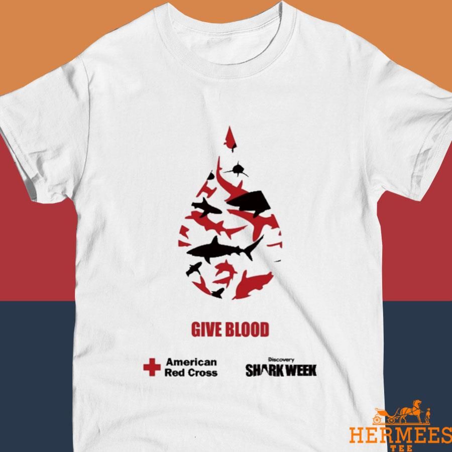 Official Give Blood American Red Cross Shark Week Shirt