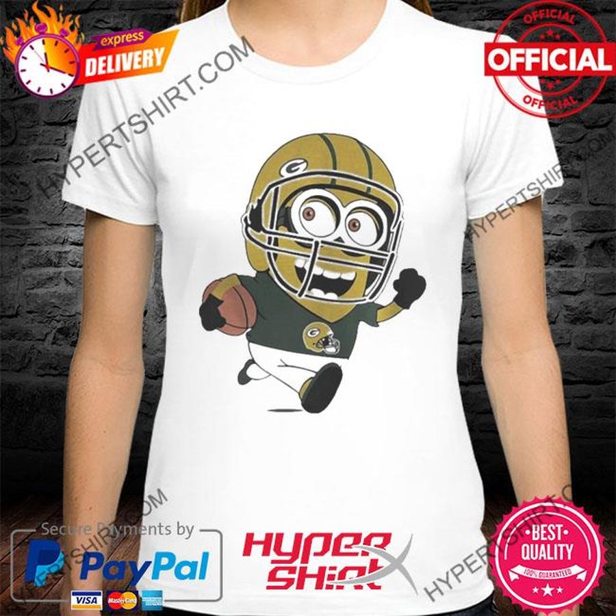 Official Green bay packers minions playing rugby green bay packers shirt