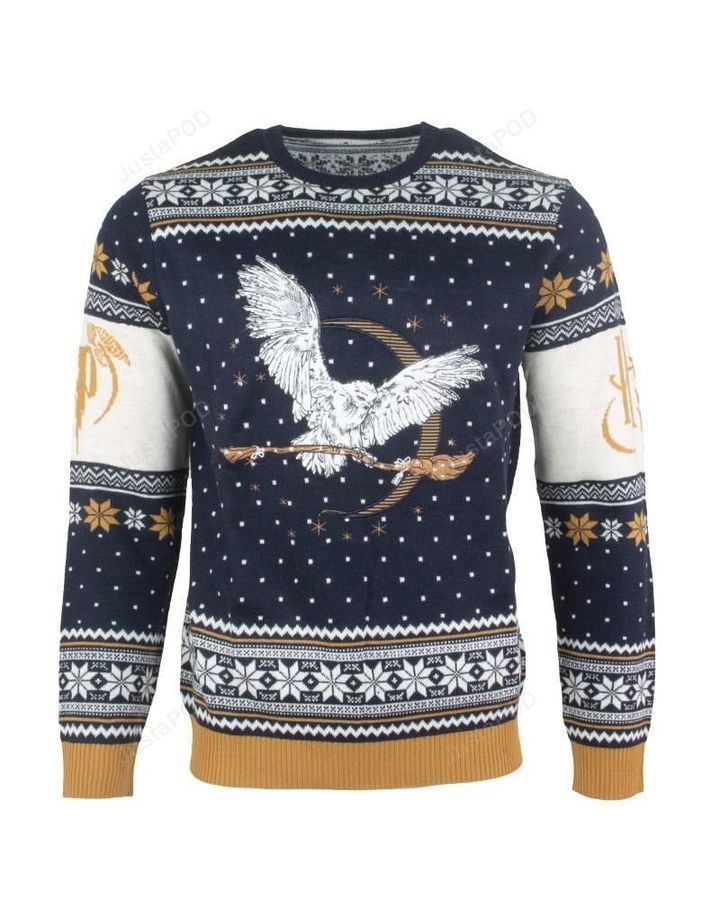 Official Harry Potter Hedwig Christmas Ugly Sweater Ugly Sweater Christmas