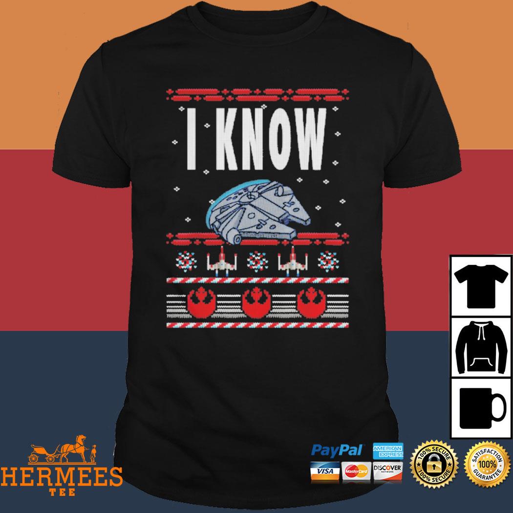 Official I Know Ugly Christmas Pattern Star Wars Shirt