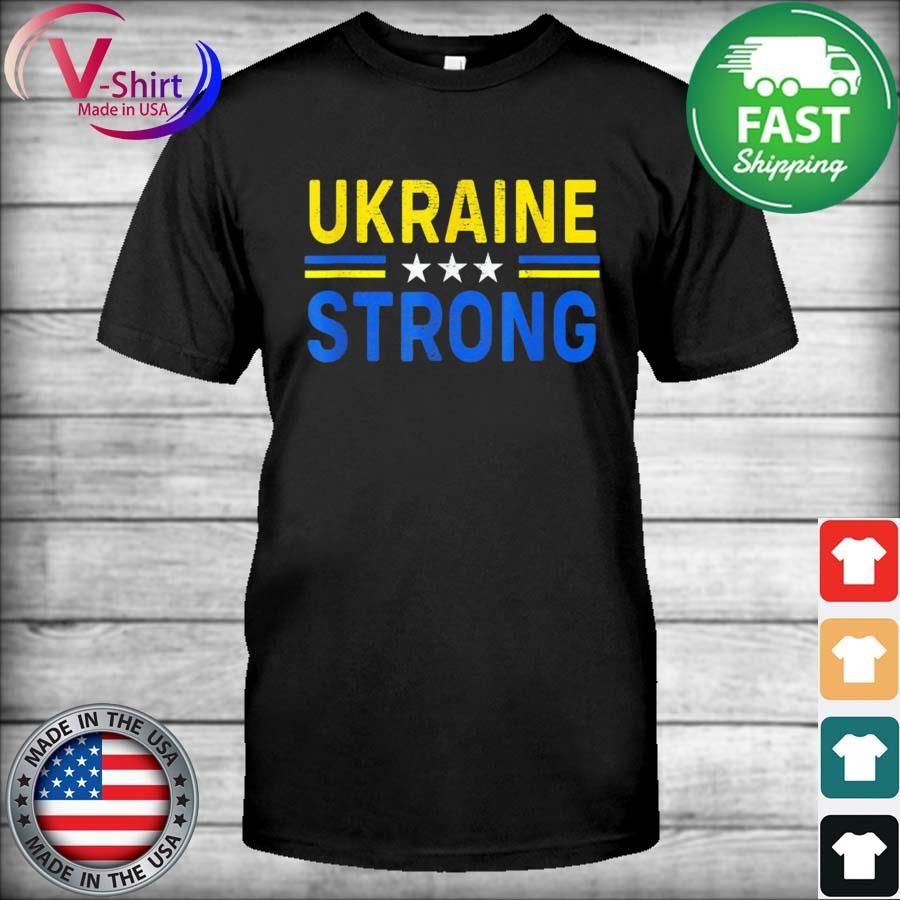 Official I Stand With Ukraine Flag Ukraine Strong Ukrainians Support Shirt