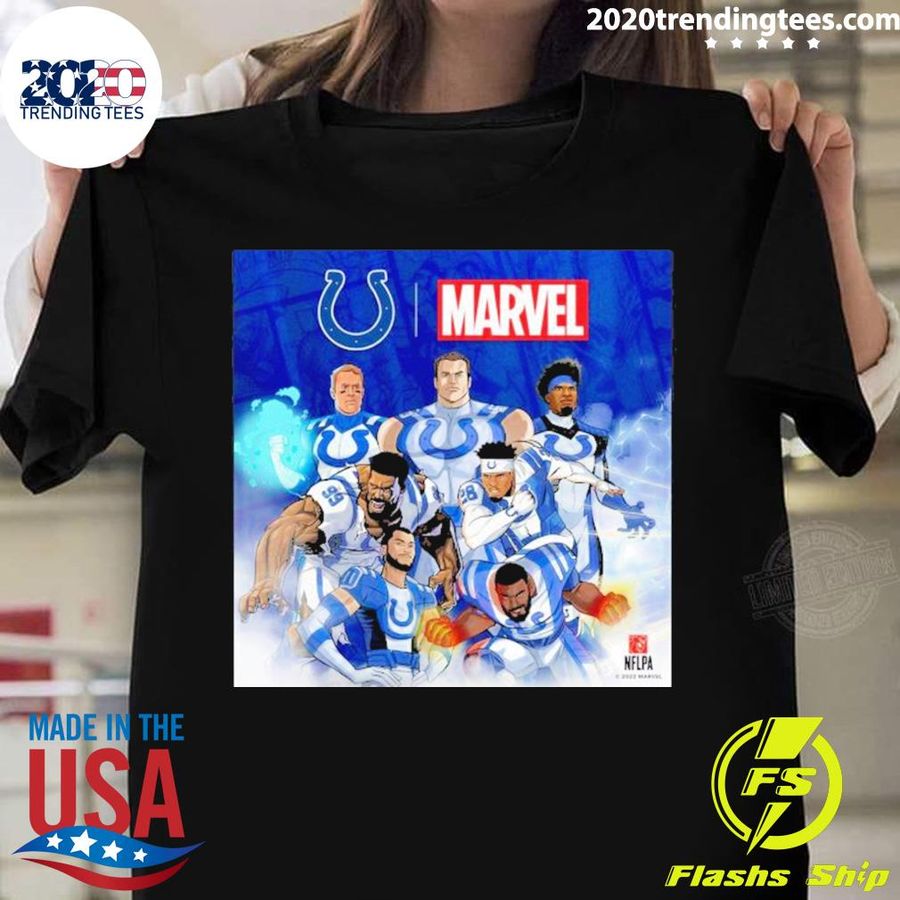 Official indianapolis Colts Marvel NFLPA 2022 T-shirt