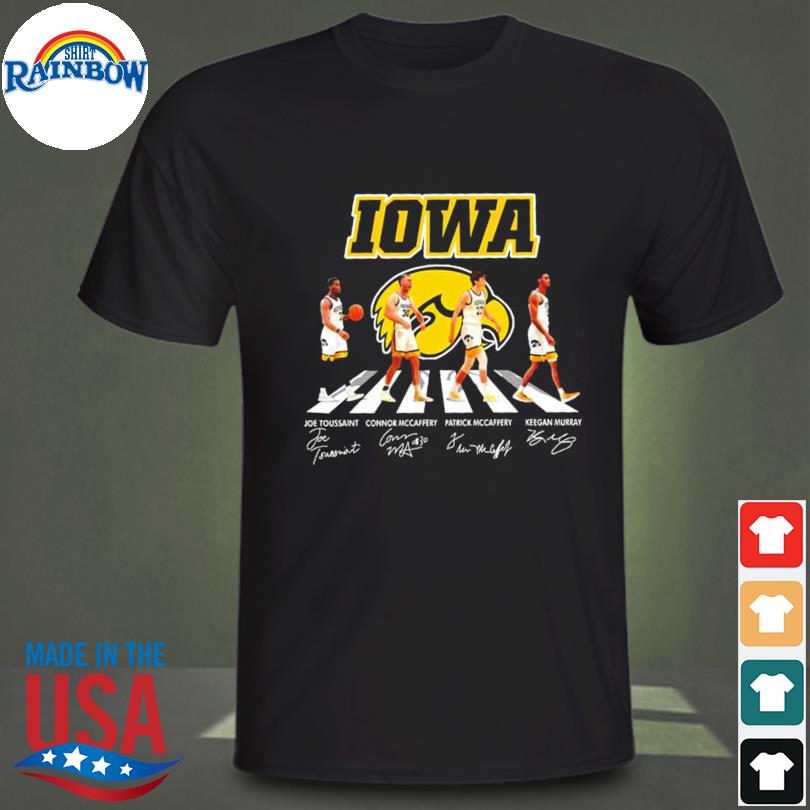 Official Iowa Hawkeyes football Abbey Road signatures 2022 shirt