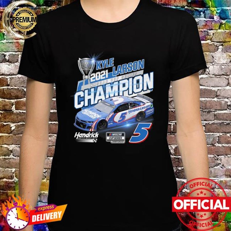 Official Kyle Larson 2021 Champion Nascar Cup Series signature shirt