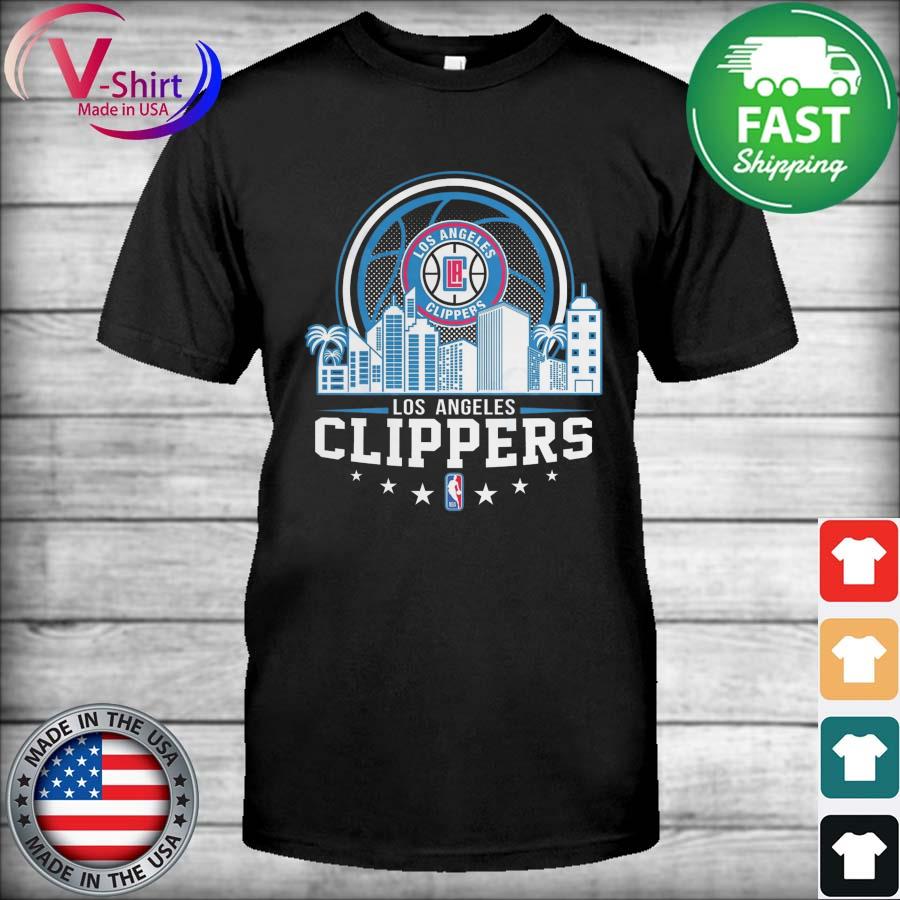 Official Los Angeles Clippers NBA City Skyline T-Shirt