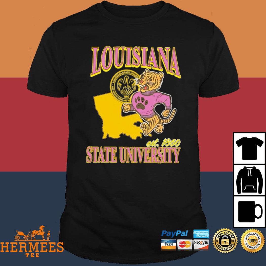 Official Louisiana Est 1860 State University Vintage Tigers Shirt