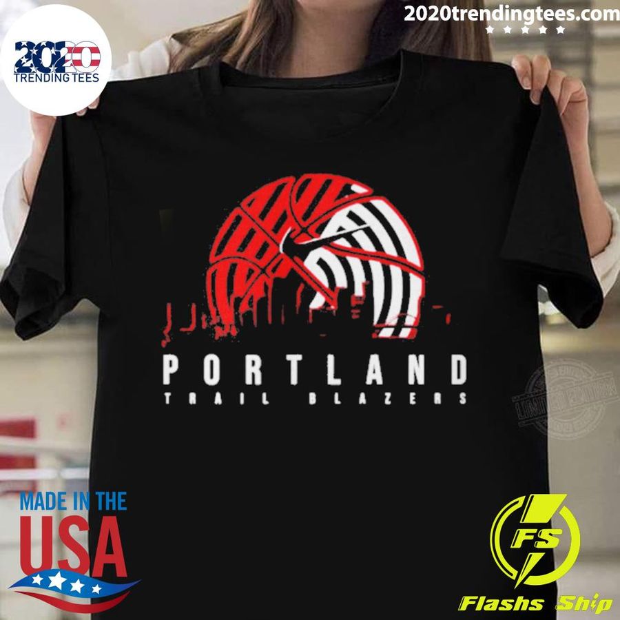Official portland Trail Blazers City T-shirt