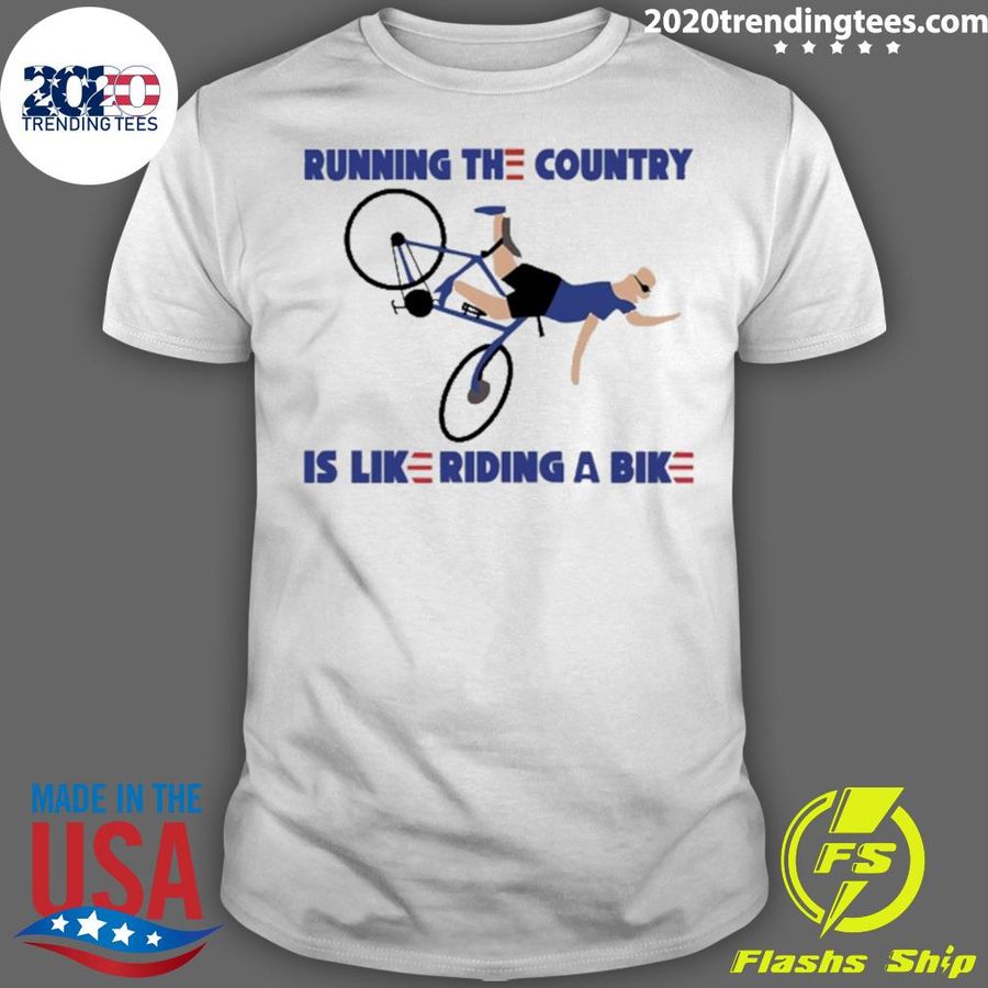 Official running The Country Is Like Riding A Bike Kids T-shirt