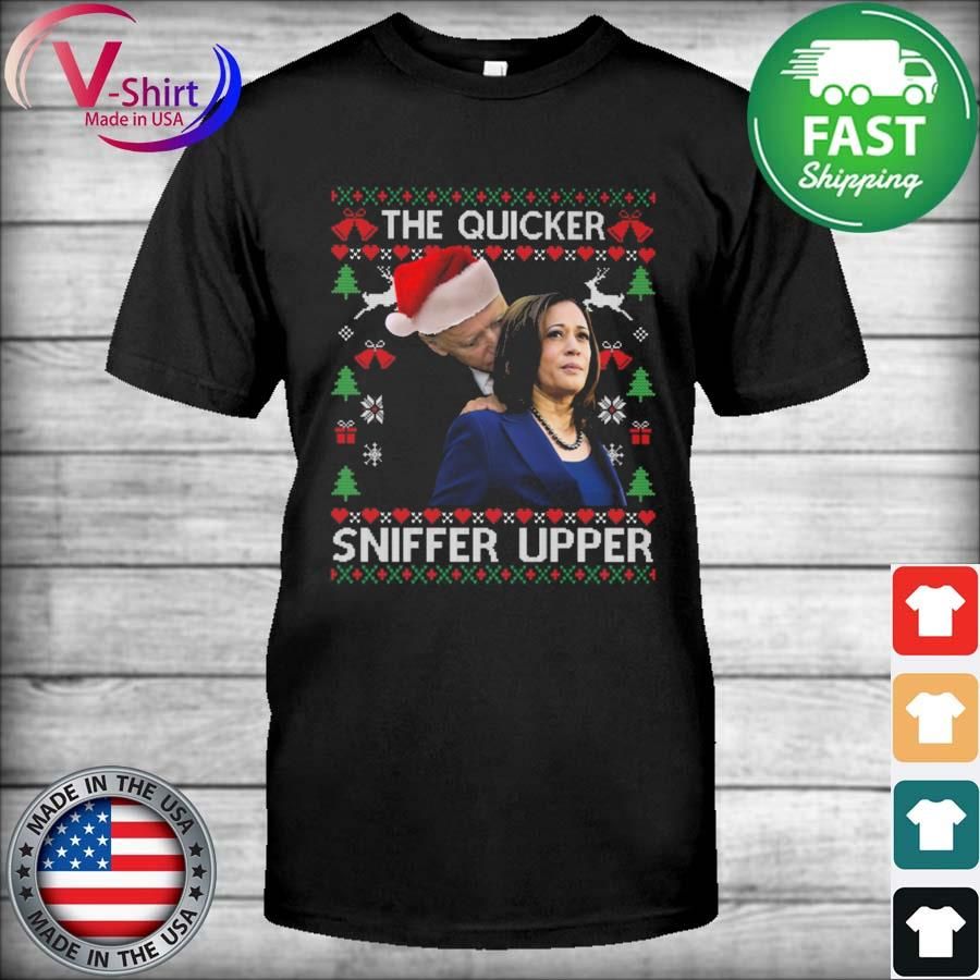 Official Santa Joe Biden And Kamala Harris Merry Sniffmas Ugly Christmas Sweater