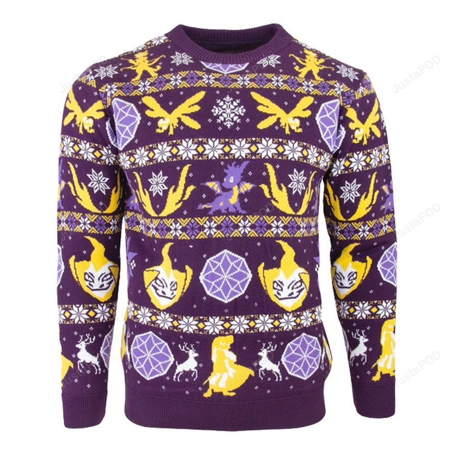 Official Spyro the Dragon Fairisle Christmas Ugly Sweater Ugly Sweater