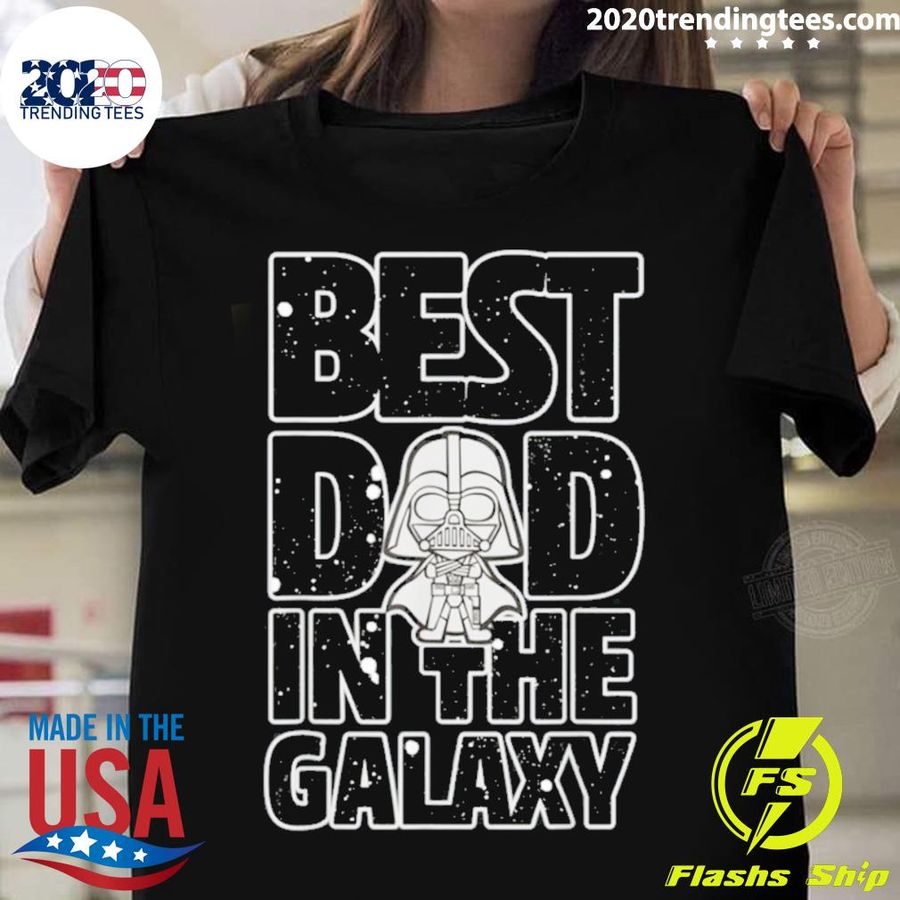 Official star Wars Best Dad in the Galaxy Darth Vader T-shirt