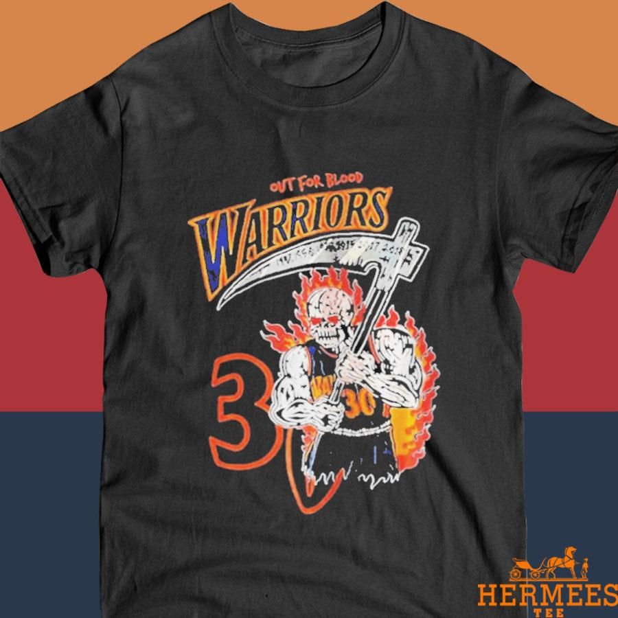 Official Stephen Curry Champions 2022 Warren Lotas Warriors Out For Blood Shirt