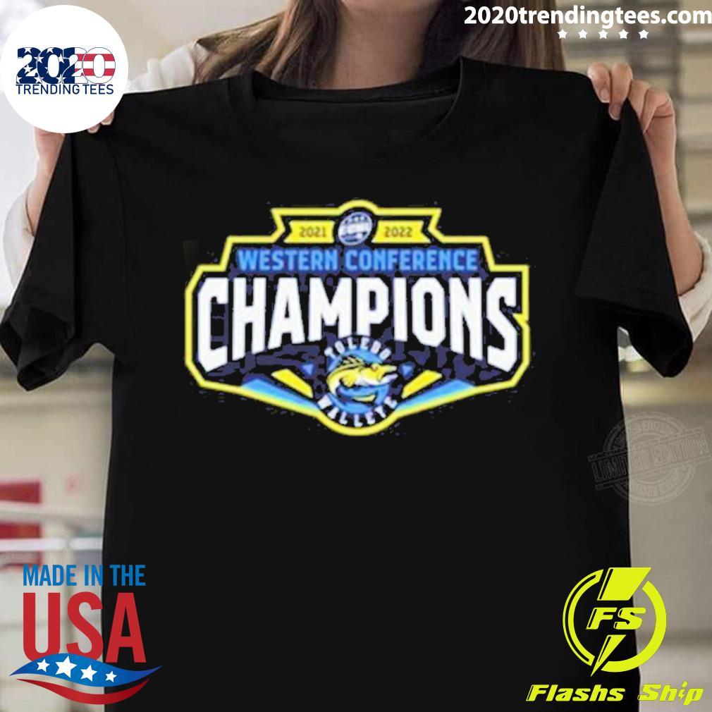 Official toledo Walleye 2022 Western Conference Champs T-shirt