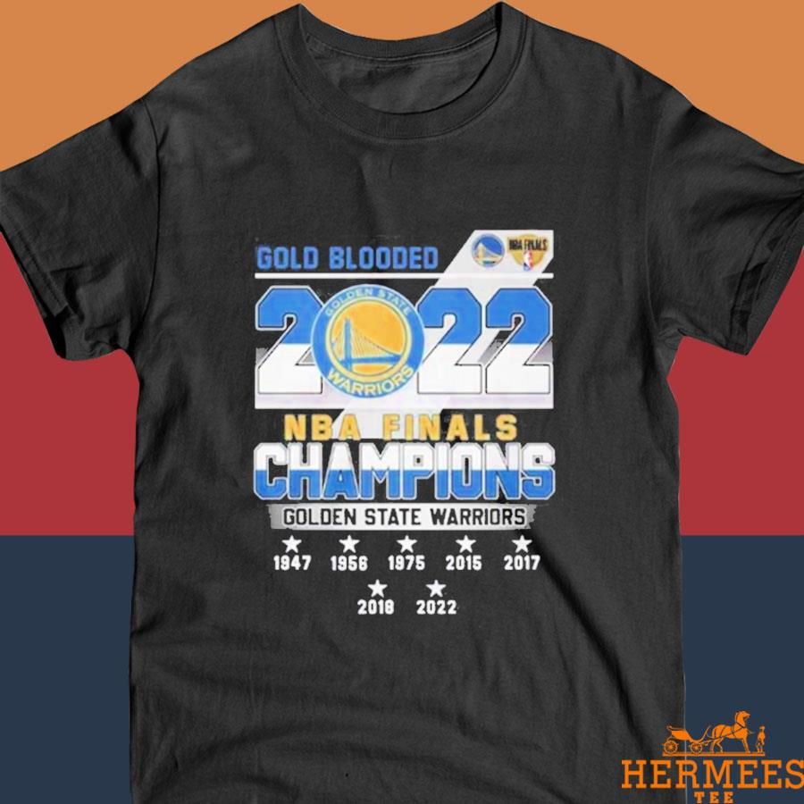 Official Warriors Gold Blooded 2022 7 Times NBA Champions Shirt