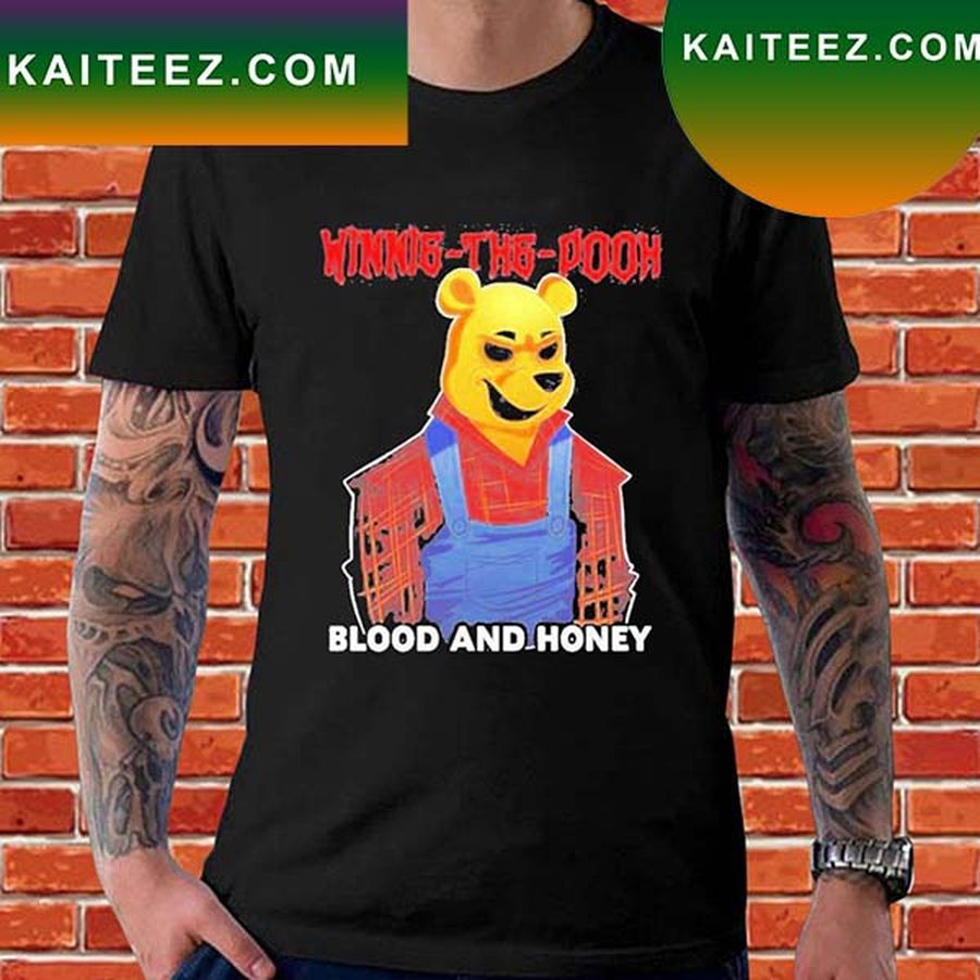 Official Winnie the pooh blood and honey halloween new T-shirt