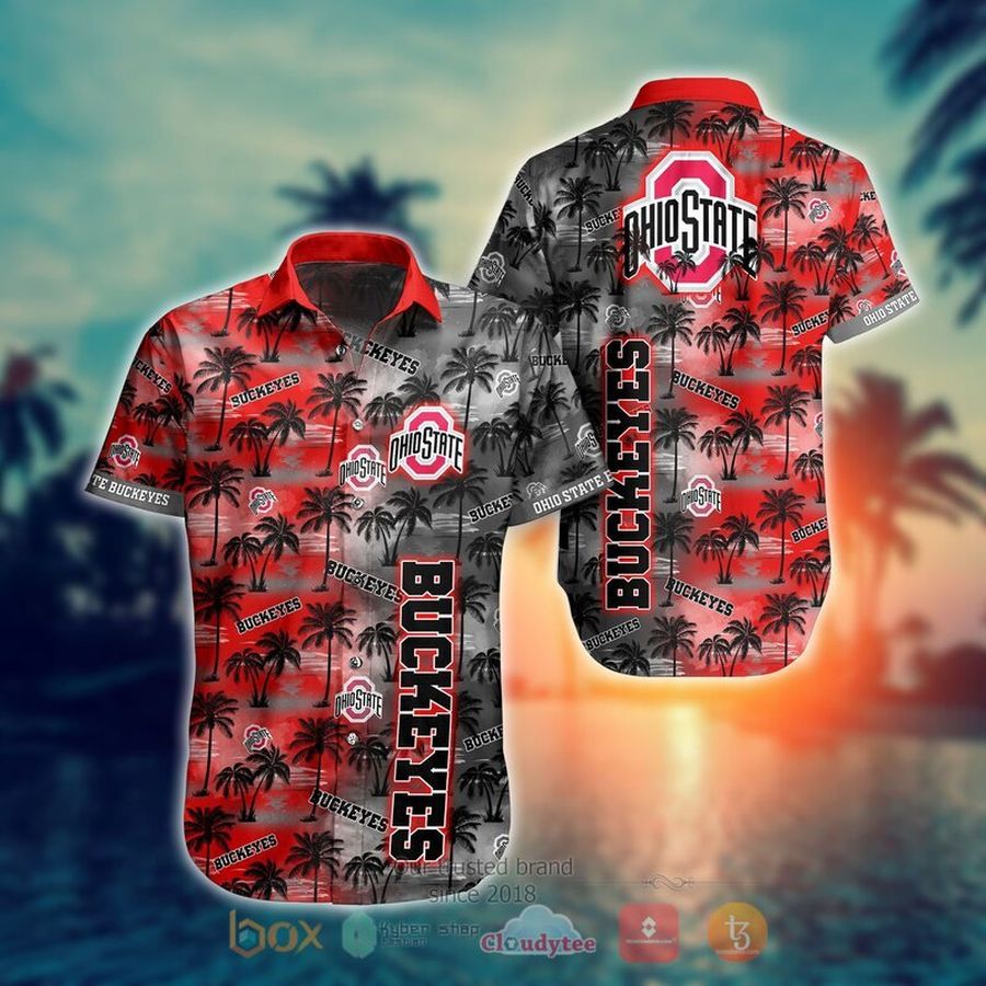Ohio State Buckeyes Style Hawaiian Shirt Short