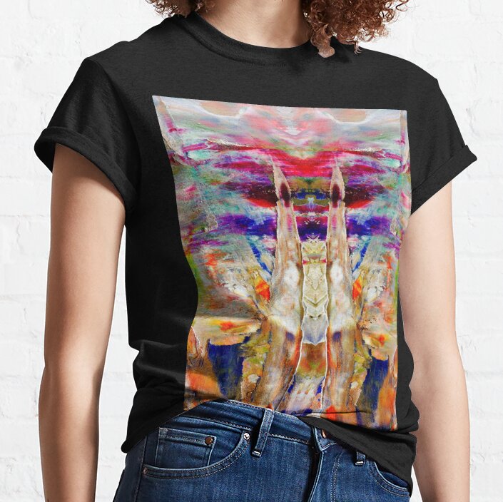 Oil abstract painting . Ethnic  artwork . Creative decor . 9620 01 wN Classic T-Shirt