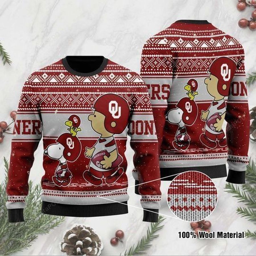 Oklahoma Sooners Christmas For Fans Ugly Christmas Sweater All Over