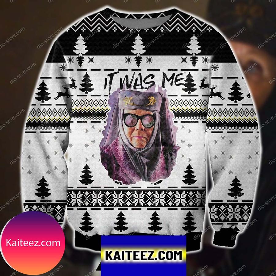 Olenna Tyrell It Was Me 3d Print Christmas Ugly Sweater