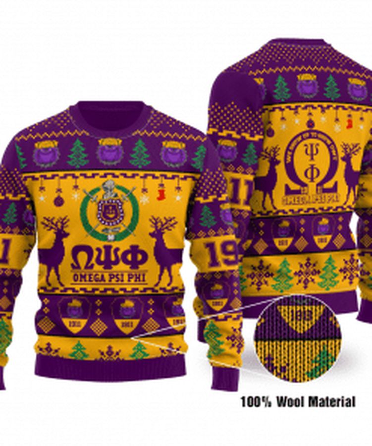 Omega Psi Phi Limited Edition Ugly Christmas Sweater, All Over Print Sweatshirt, Ugly Sweater, Christmas Sweaters, Hoodie, Sweater