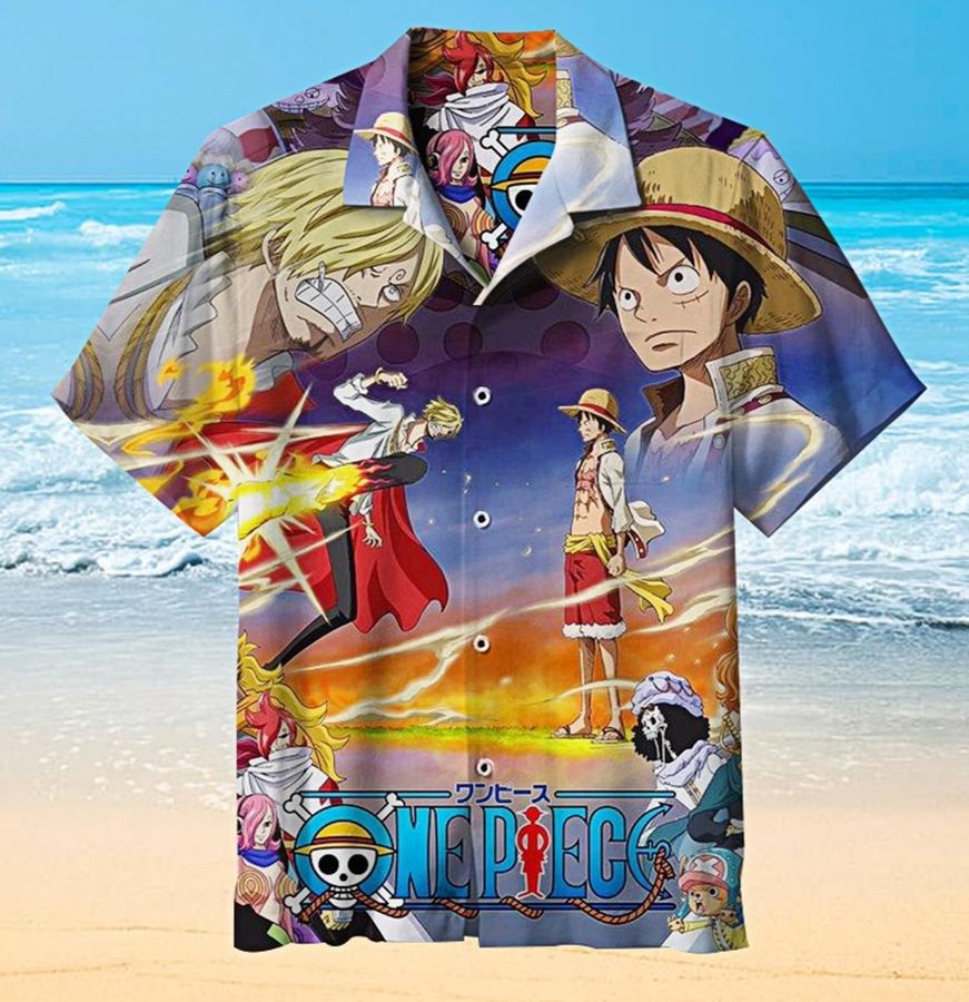 One Piece Comic Poster Hawaiian Shirt