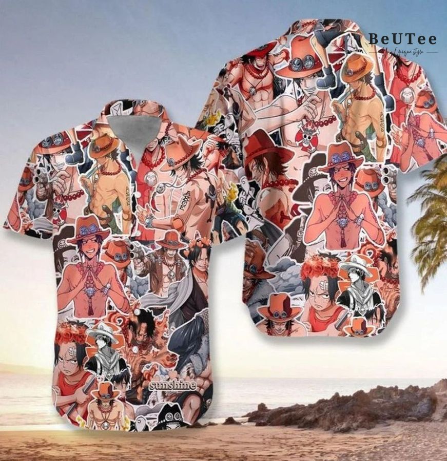 One Piece Hawaiian Shirt Ace Beach Shirt