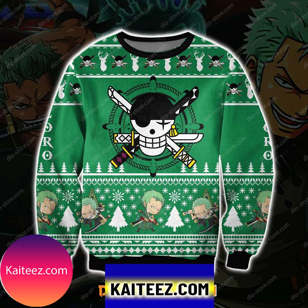 One Piece Zoro 3d Print Christmas Ugly Sweater