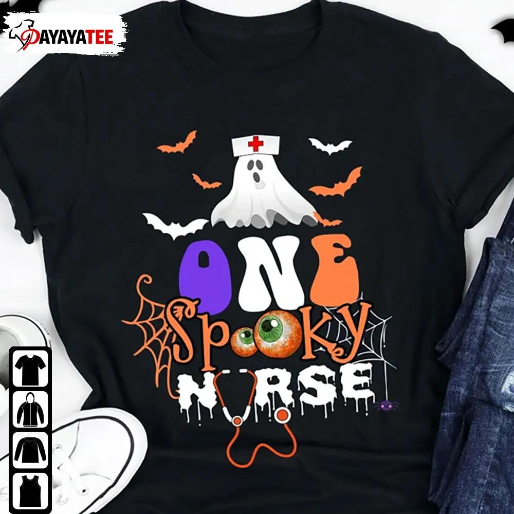 One Spooky Nurse Shirt Spooky Halloween Nurse Ghost Unisex