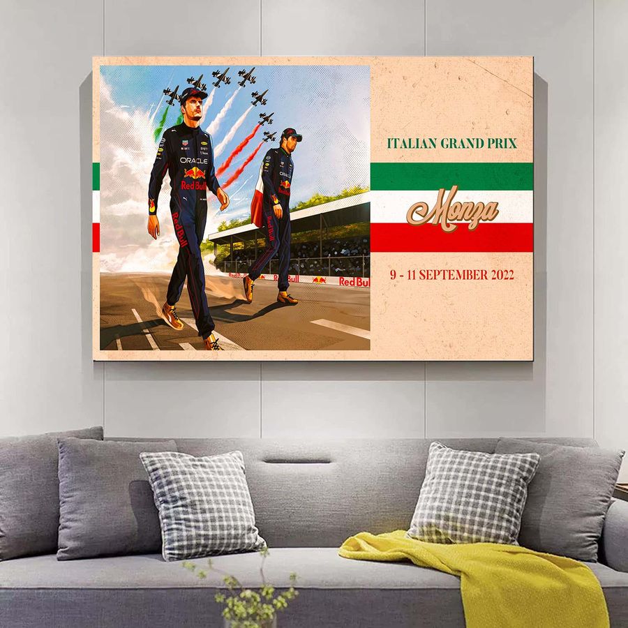 Oracle Red Bull Racing Ciao Monza At The Italian GP ArtDecor Poster Canvas