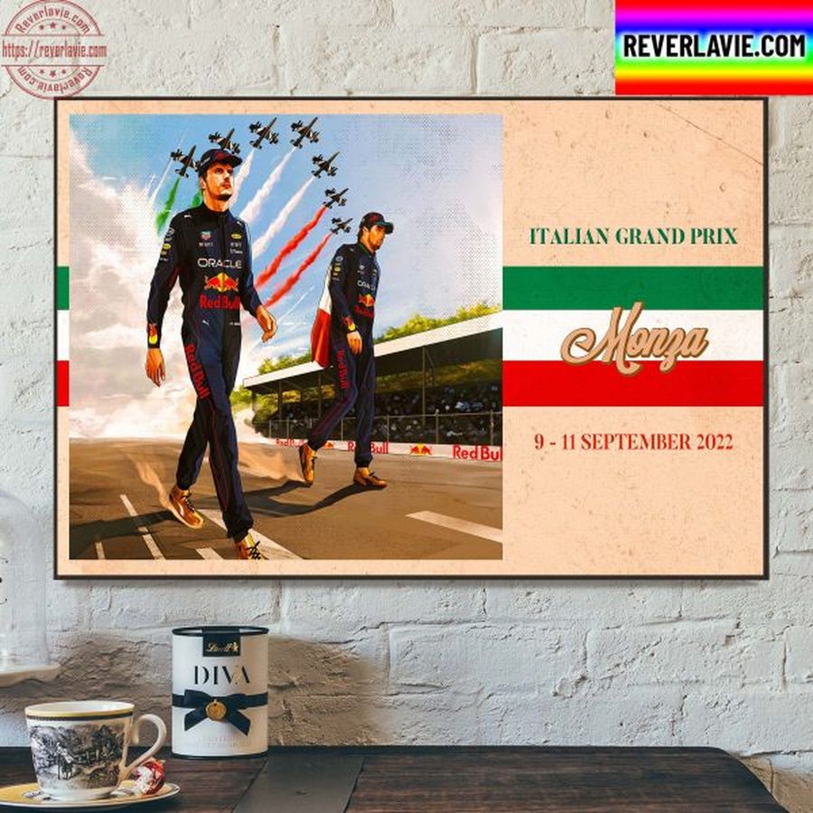 Oracle Red Bull Racing Ciao Monza At The Italian GP Home Decor Poster Canvas