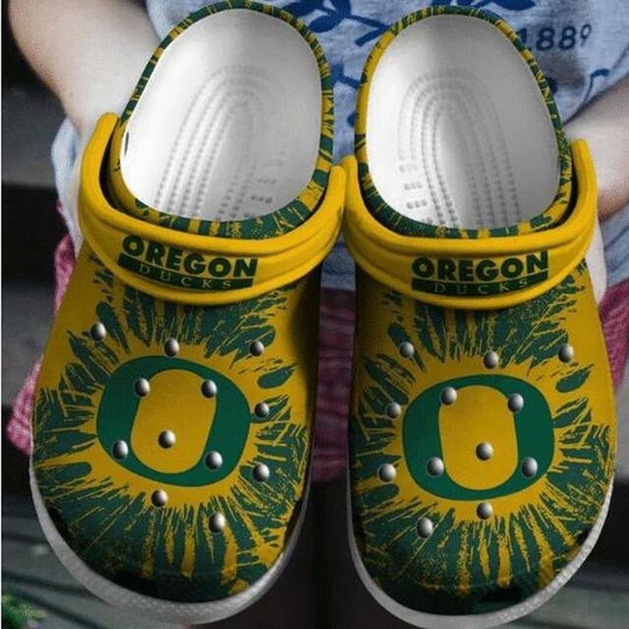 Oregon Ducks Ccaa Football Crocs Crocband Clog Comfortable Water Shoes
