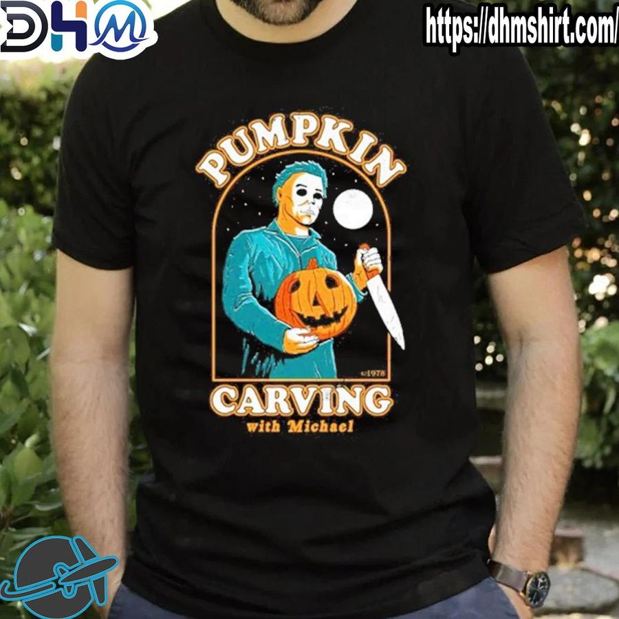 Original halloween carving with michael shirt