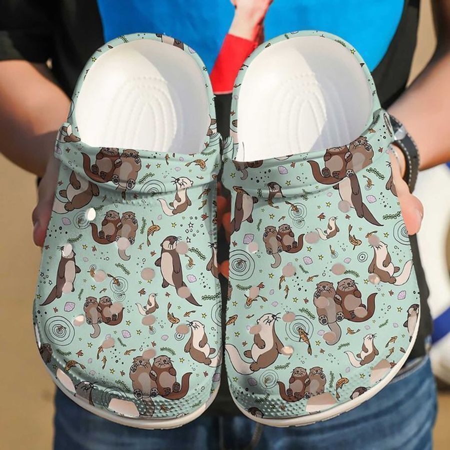 Otter Love Sku 1724 Crocs Clog Shoes