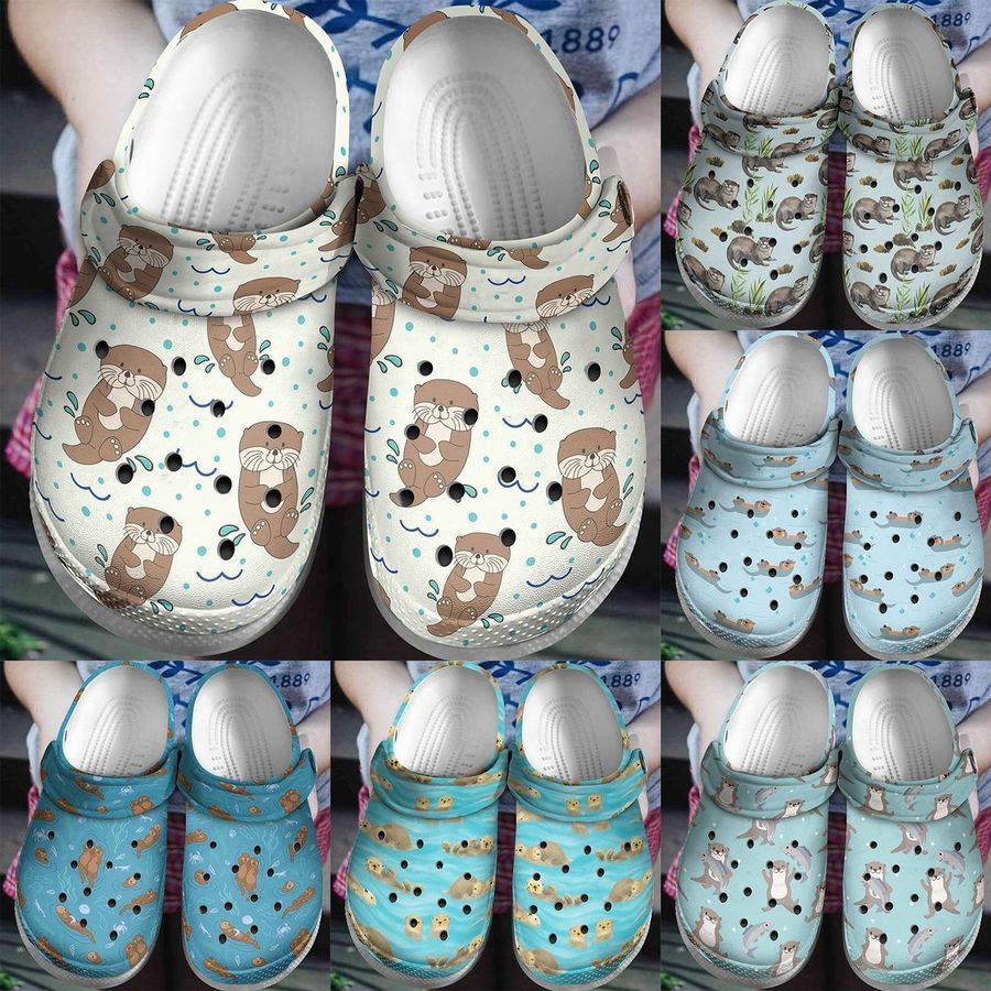 Otter Personalize Clog Custom Crocs Fashionstyle Comfortable For Women Men Kid Print 3D Otter Collection