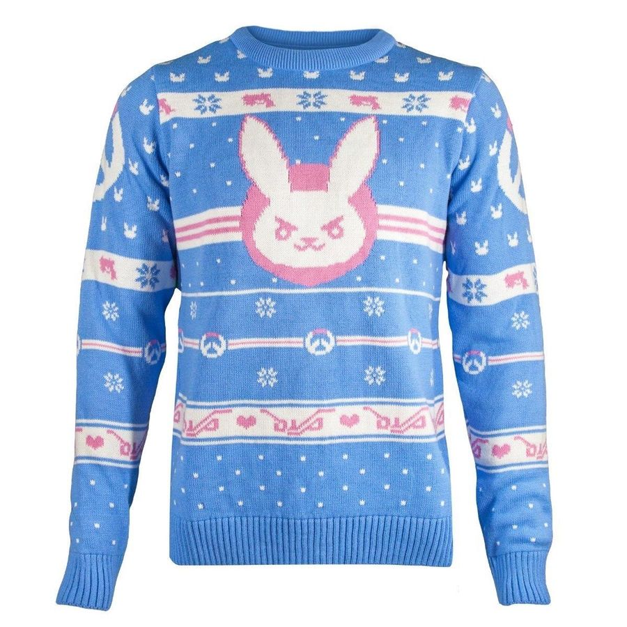 Overwatch D.Va Snow Bunny Knitted Christmas Jumper  Sweater, Ugly Sweater, Christmas Sweaters, Hoodie, Sweater